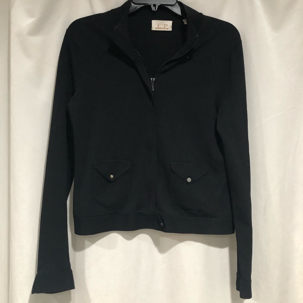 EP Pro Black Golf Full Zip